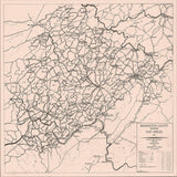 1900 Map of Washington County Tennessee