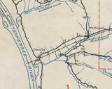 1935 Map of Houston County Tennessee