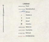 1935 Map of Moore County Tennessee