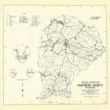 1939 Map of Fentress County Tennessee