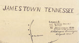1940 Map of Jamestown Tennessee