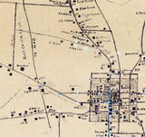 1940 Map of Jamestown Tennessee