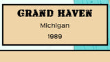 1989 Map of Grand Haven Michigan