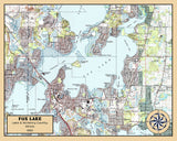 1993 Map of Fox Lake Illinois