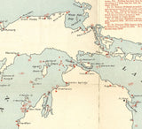 1894 Map of Great Lakes Wreck Locations