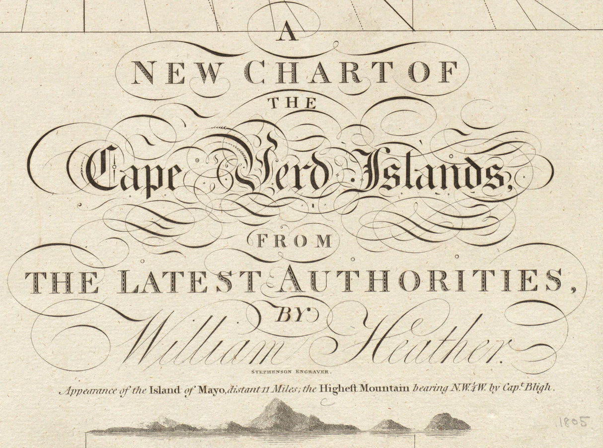 1805 Map of the Cape Verde Islands