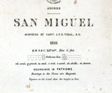 1844 Map of The Azores San Miguel Island