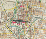 1894 Map of Scranton Pennsylvania