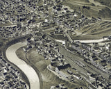 1890 Panoramic Map of Scranton Pennsylvania