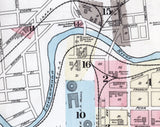 1884 Town Map of Scranton Pennsylvania