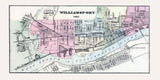 1884 Map of Williamsport Pennsylvania
