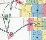 1898 Town Map of Huntsville Madison County Alabama
