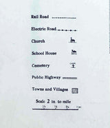 1921 Farm Line Map of Huntington County Indiana