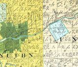 1921 Farm Line Map of Huntington County Indiana