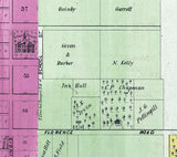 1872 Map of Pittsfield Pike County Illinois