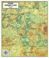 1905 Map of Upper Saranac Lake New York