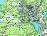 2001 Map of Lower Saranac Lake New York