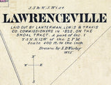 1875 Map of Lawrenceville Lawrence County Illinois