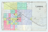 1893 Map of Cambridge Henry County Illinois