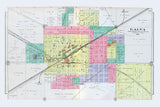 1893 Map of Galva Henry County Illinois