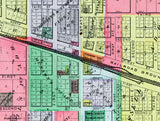 1893 Map of Geneseo Henry County Illinois