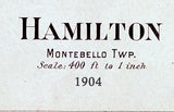 1904 Map of Hamilton Hancock County Illinois
