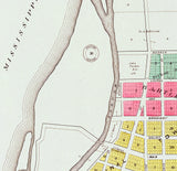1904 Map of Hamilton Hancock County Illinois