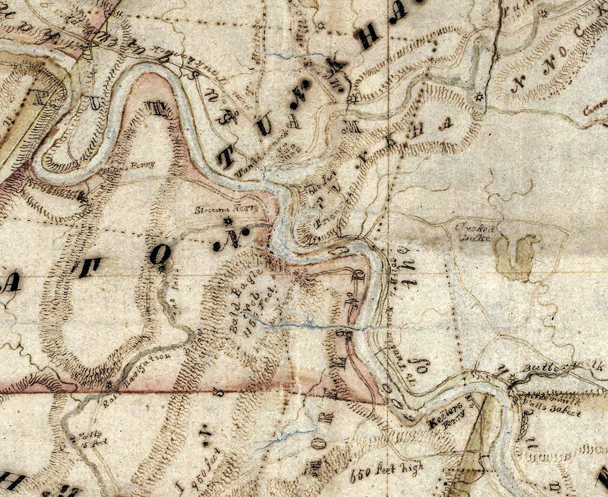 1816 Map of Luzerne County Pennsylvania