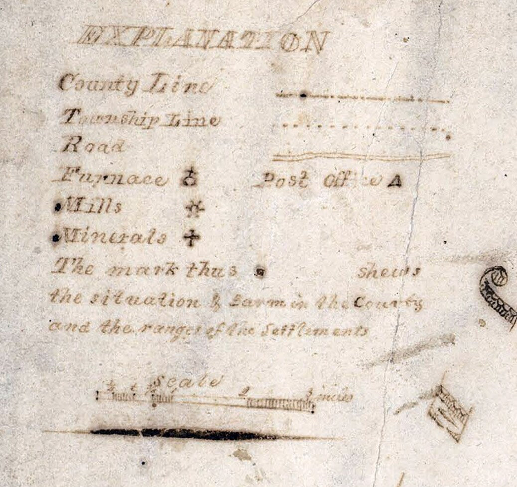 1818 Map of Clearfield County Pennsylvania