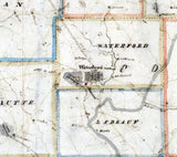 1818 Map of Crawford and Erie County Pennsylvania