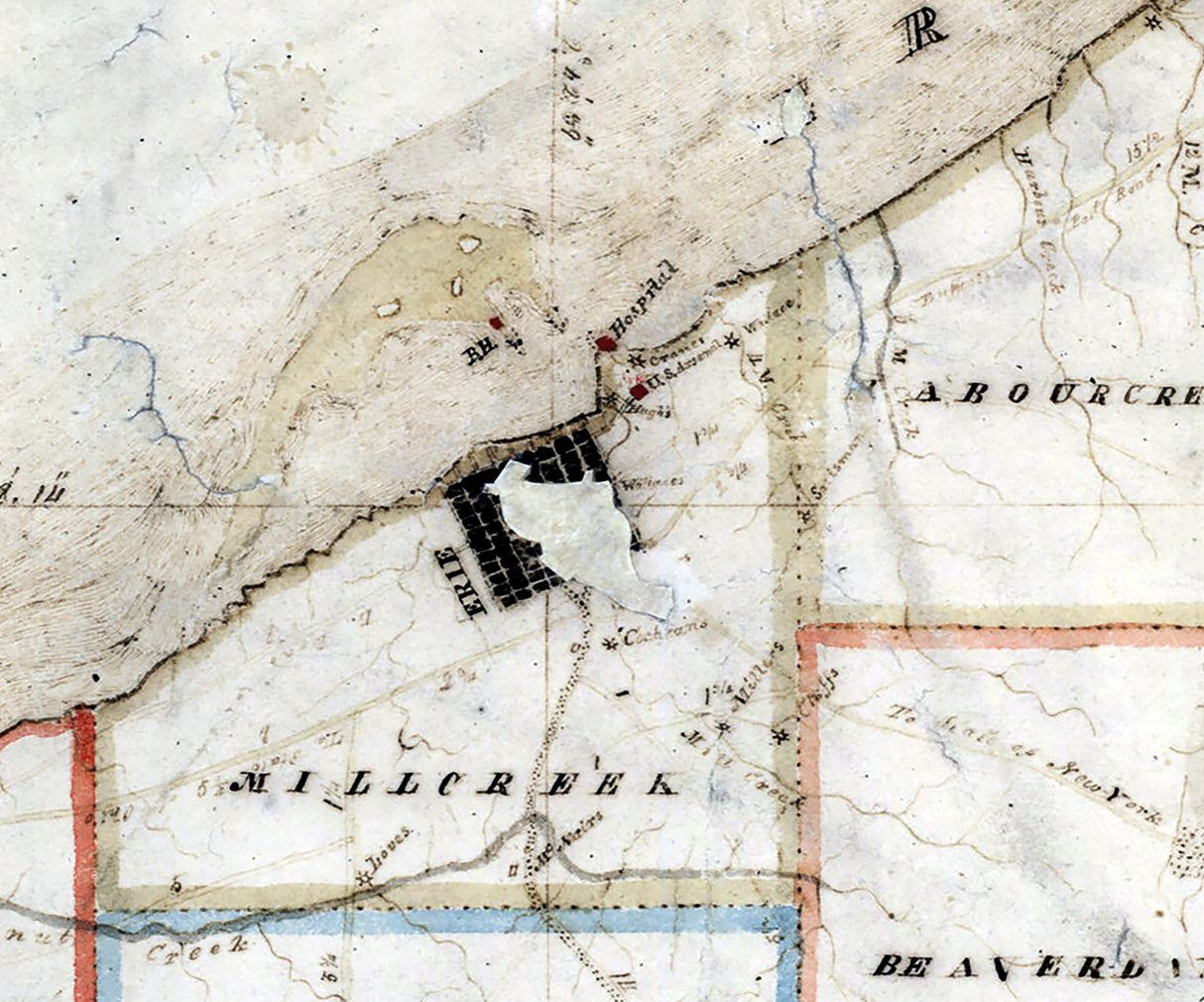 1818 Map of Crawford and Erie County Pennsylvania