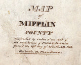 1816 Map of Mifflin County Pennsylvania