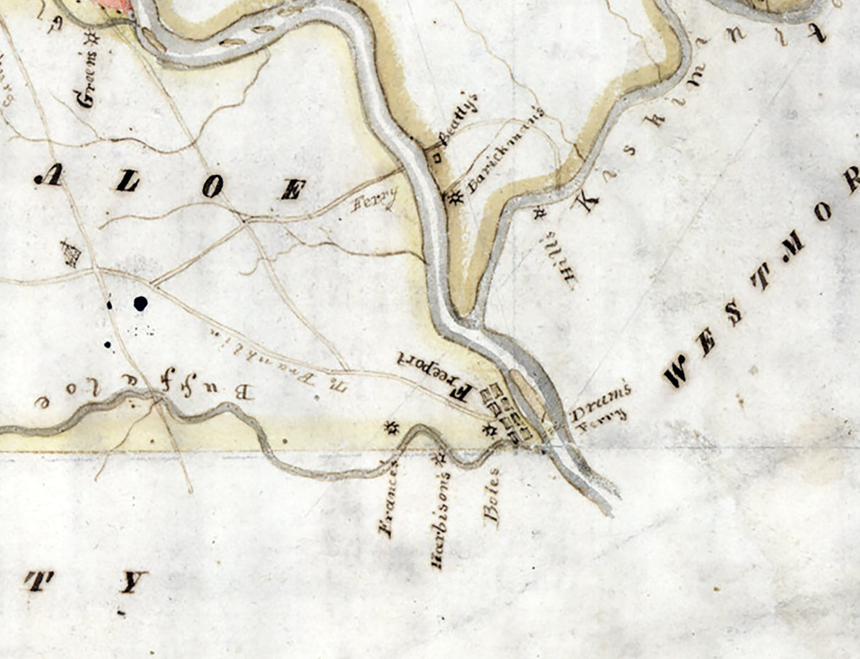 1817 Map of Armstrong County Pennsylvania