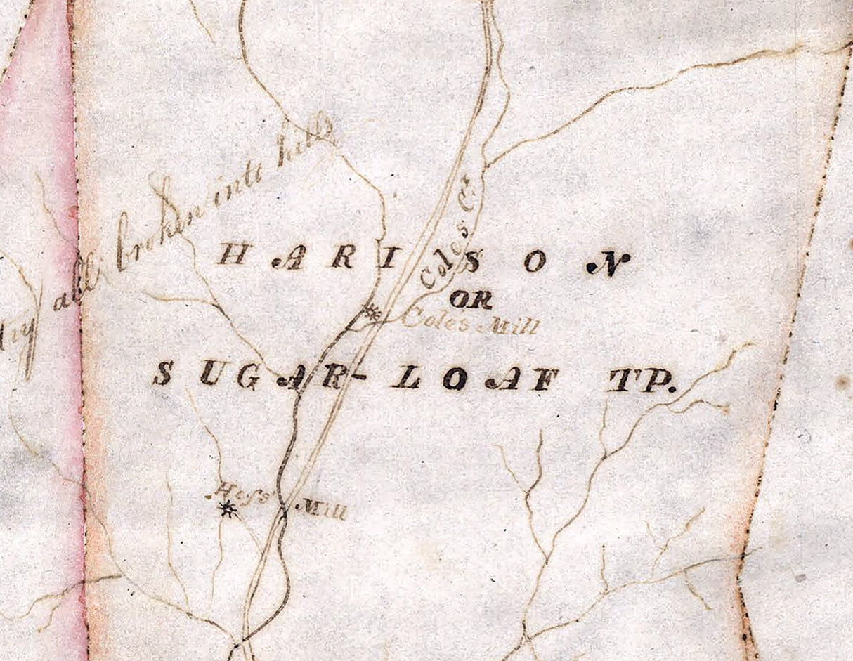 1817 Map of Columbia County Pennsylvania