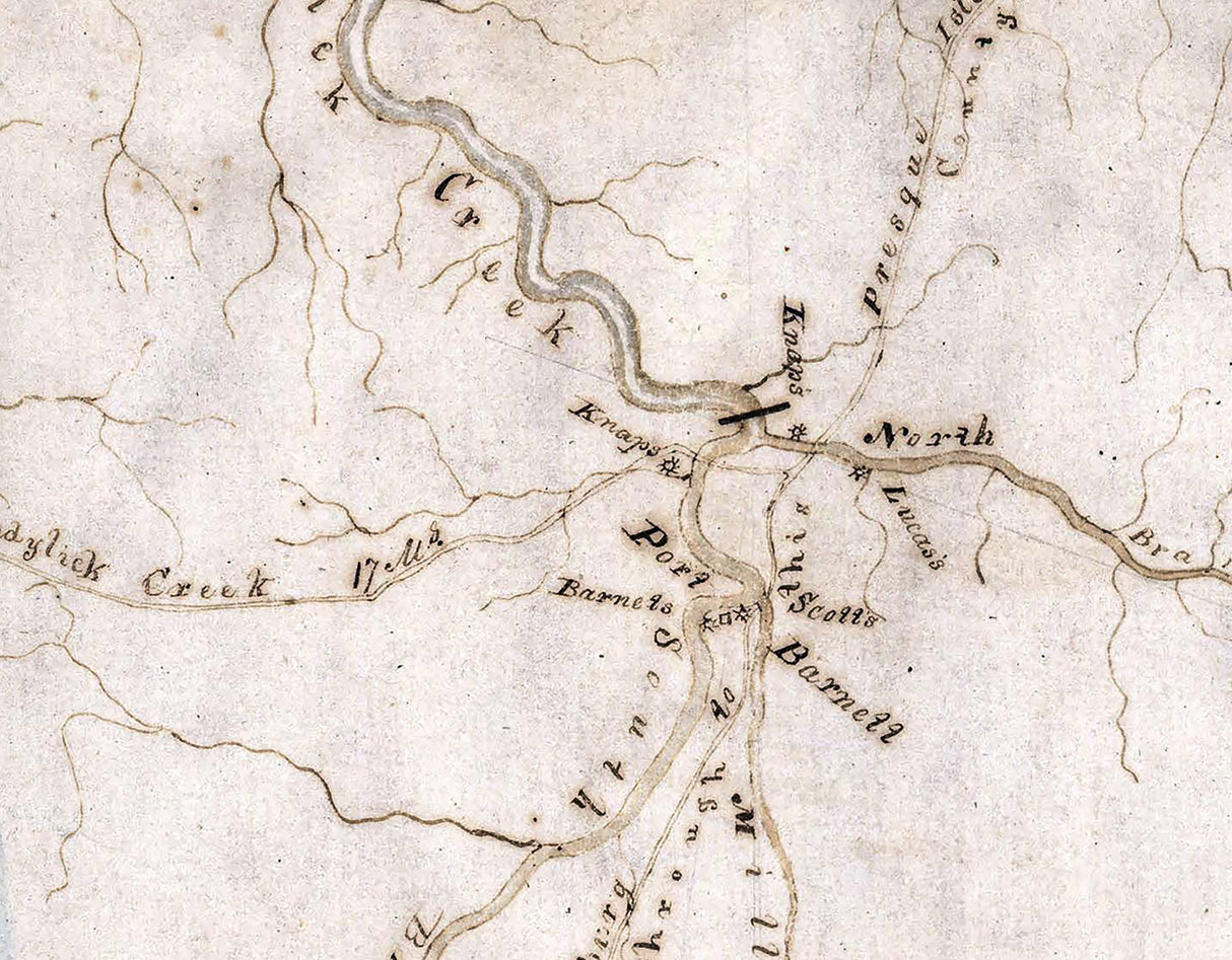 1817 Map of Jefferson County Pennsylvania