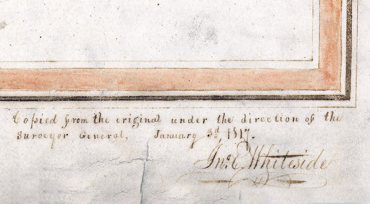 1817 Map of Northumberland County Pennsylvania