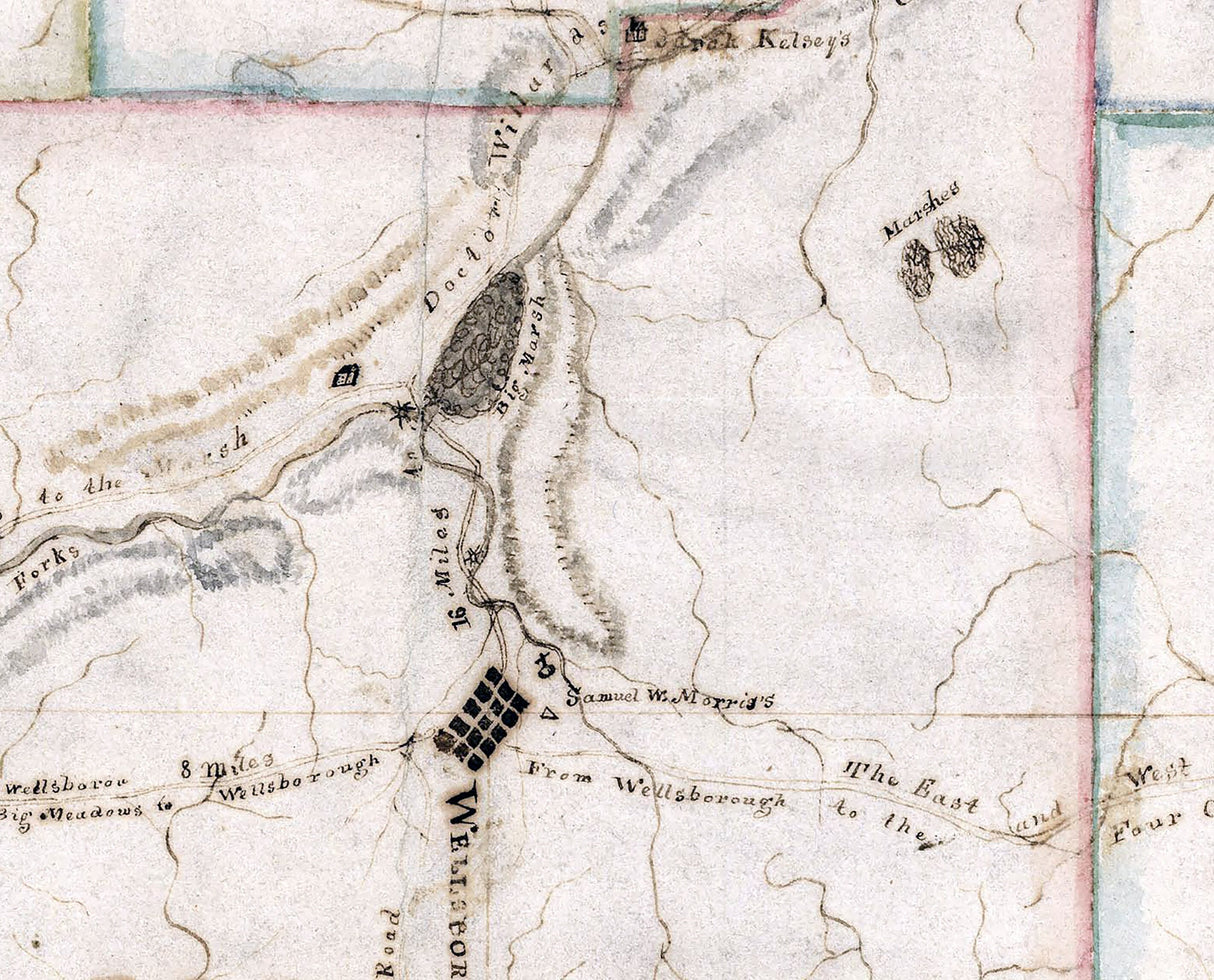 1817 Map of Tioga County Pennsylvania