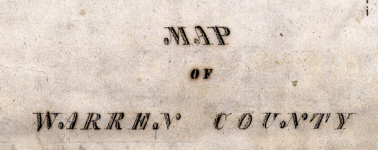 1817 Map of Warren County Pennsylvania