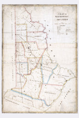 1817 Map of Wayne and Pike County Pennsylvania