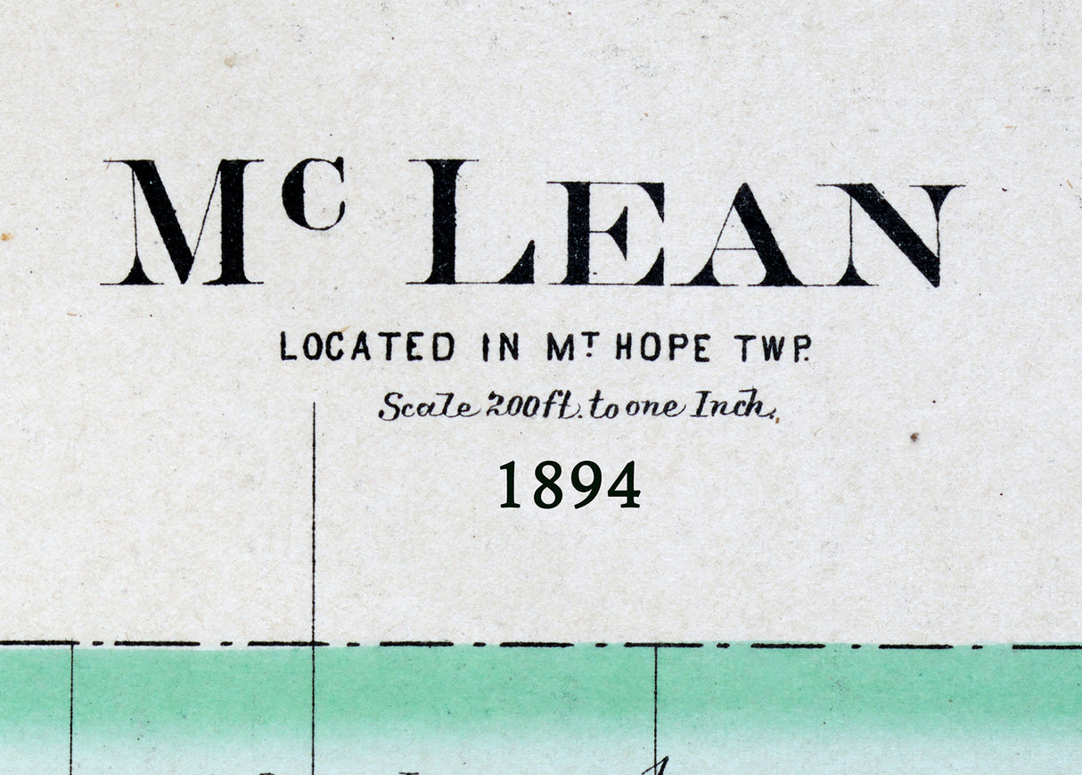 1894 Map of McLean Illinois