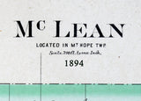 1894 Map of McLean Illinois