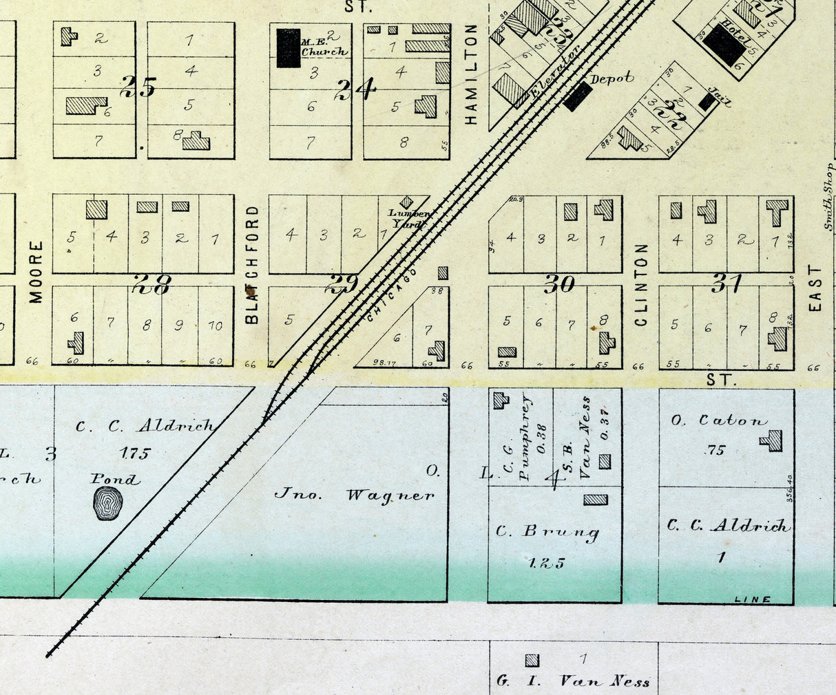 1894 Map of McLean Illinois