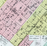 1891 Map of Bath Mason County Illinois