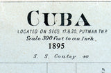 1895 Map of Cuba Fulton County Illinois