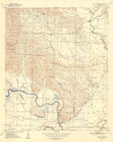 1951 Topo Map of Ben Lomond Arkansas Paraloma Brownstown