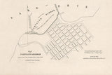 1836 Map of Barcelona Lake Erie Portland Harbor