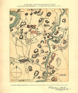 1864 Map of Antietam Maryland Battlefield