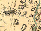 1864 Map of Antietam Maryland Battlefield