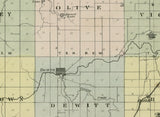 1873 Map of Clinton County Michigan