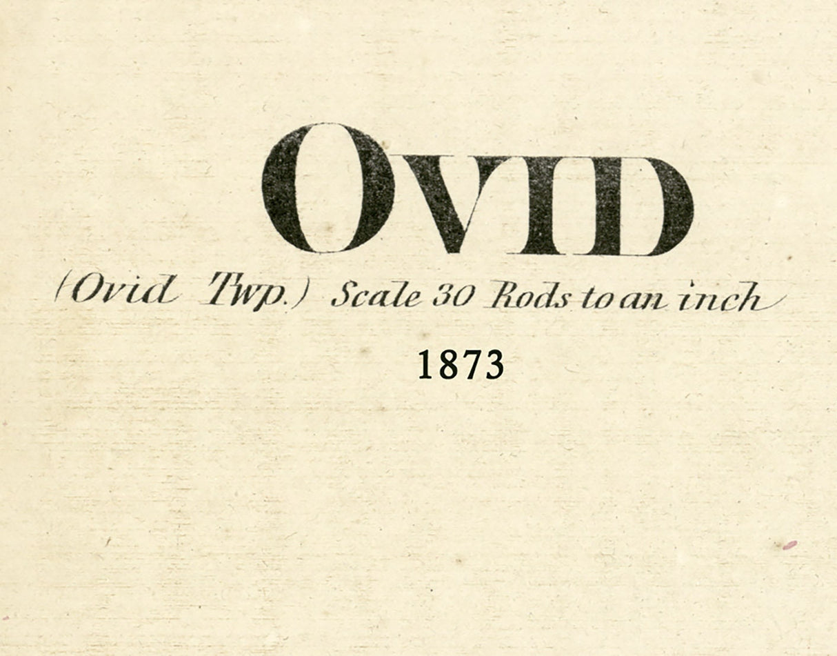 1873 Map of Ovid Clinton County Michigan
